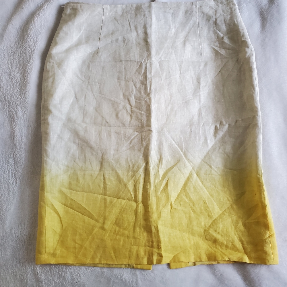 J. Crew Linen Pencil Skirt
